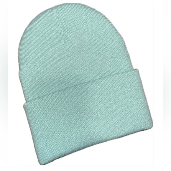 🩵 CARHARTT Light Blue Beanie; One Size - Picture 2 of 4